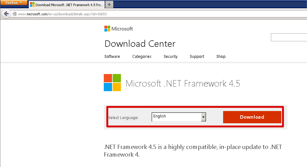 .NET 4.5 Download