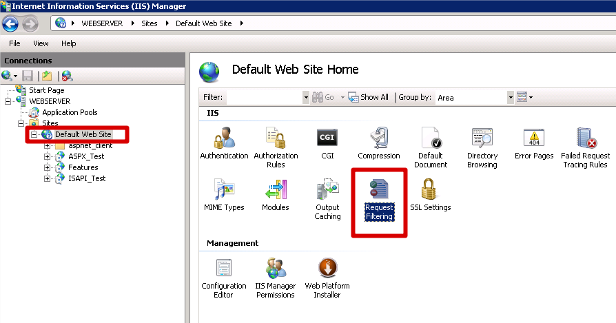Request Filtering