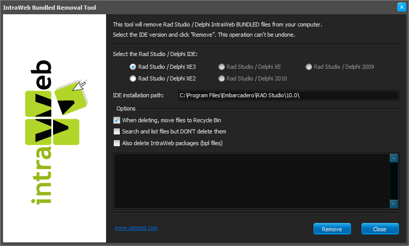 IntraWeb Removal Tool