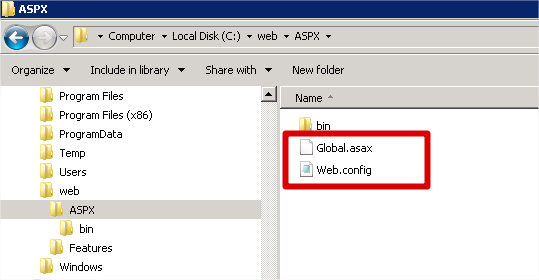 ASPX Folder Files